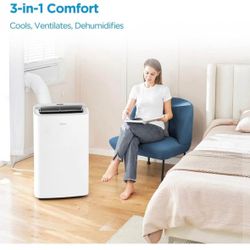 Midea 8,000 DOE, 12,000 BTU ASHRAE SmartCool Portable Air Conditioner