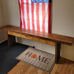 Farmhouse Solid Wood Bench