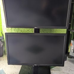 🔹 LG 27" Dual Monitor Setup w/ Vertical Stand – $265 FIRM 🔹