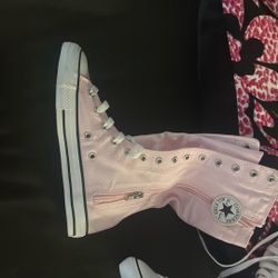 Converse Pink High Top (a Little Below Knee))🌸