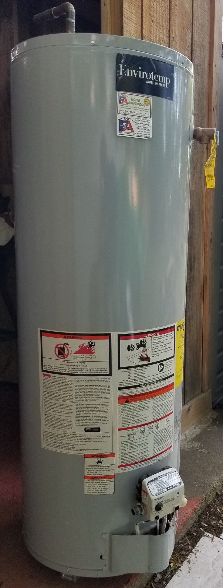 Water Heater Tank (Gas) For Parts