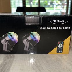✨ 2-Pack Music Magic Ball Party Lights – with Remote Control (Brand New)