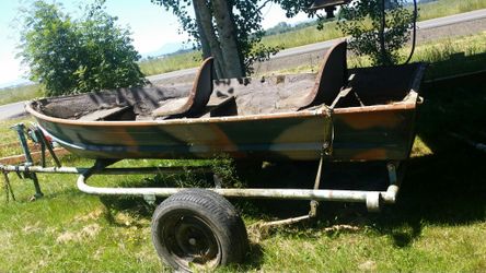 Aluminum boat and trailer