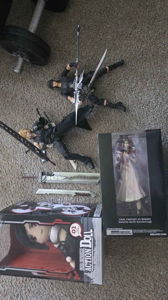 Bundle all together Final Fantasy Figures Display $250,New Products : American Fashion Style Bags On Sale
