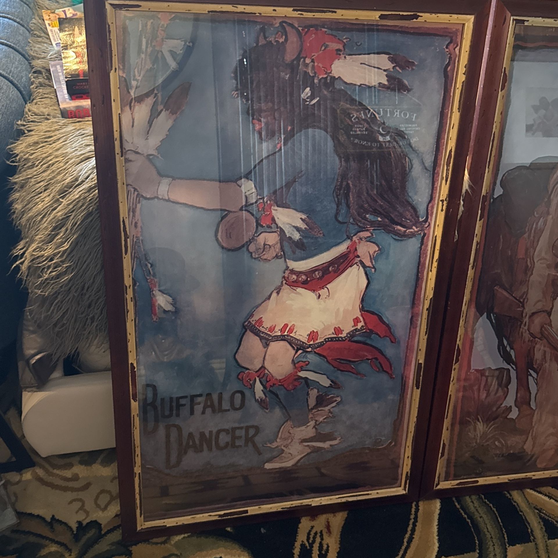 2 Framed Gerald Cassidy Art “Kit Carson Pathfinder And Gerald Cassidy Buffalo Dancer Art,All Products : American Fashion Style Bags On Sale