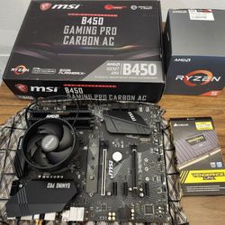MSI Gaming Motherboard, AMD Ryzen 2600X, and 16 GB RAM