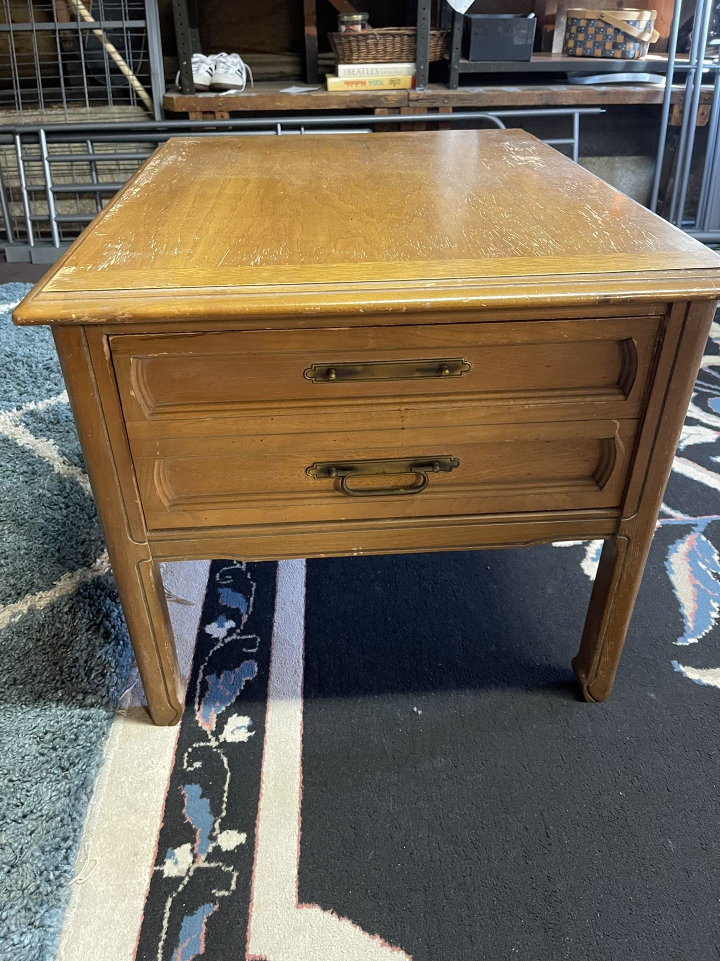 Mid Century Wooden Nightstand Drawer 30’x24’X20’
