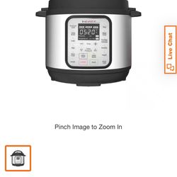 3 qt. Stainless Steel/Black Duo Plus Mini Electric Multi-Use Pressure Cooker