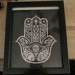 Hamsa Hand Framed Print 