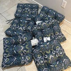 ARDEN 20 in. x 18 in. Sapphire Aurora Blue Damask Rectangle Outdoor Seat Cushion (6-Pack)  New in perfect condition  $80 for 6 Pickup only   Dimension