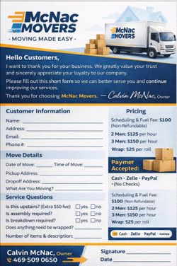 Book Your Move Today