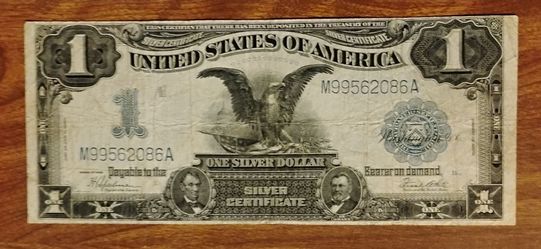 1899 $1 Black Eagle Silver Certificate banknote