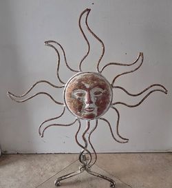 Terracotta Sun on Stand