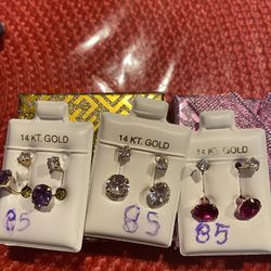 Aretes Oro 14 k