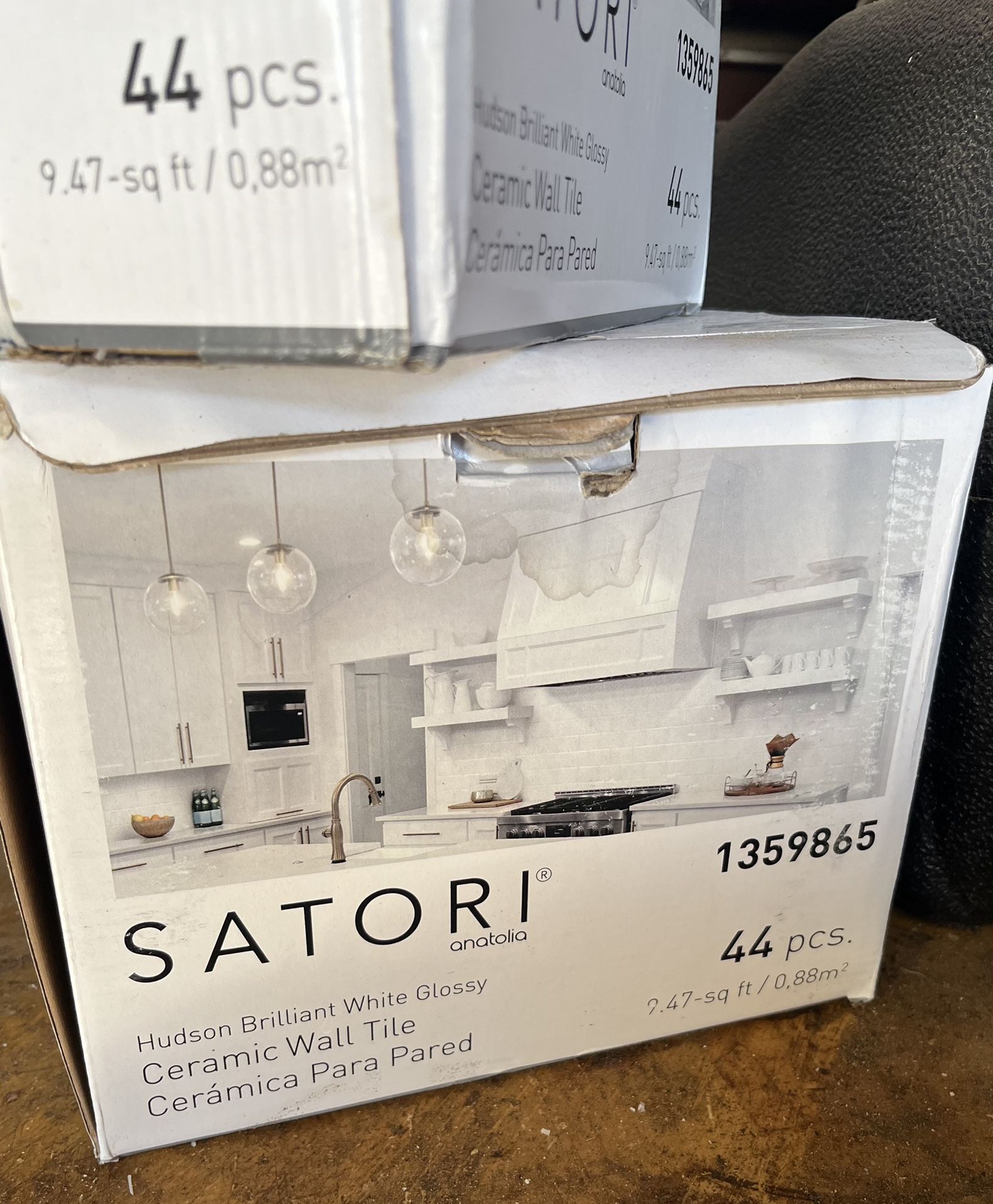 Satori Hudson Brilliant White Glossy Ceramic Wall Tiles 44/box