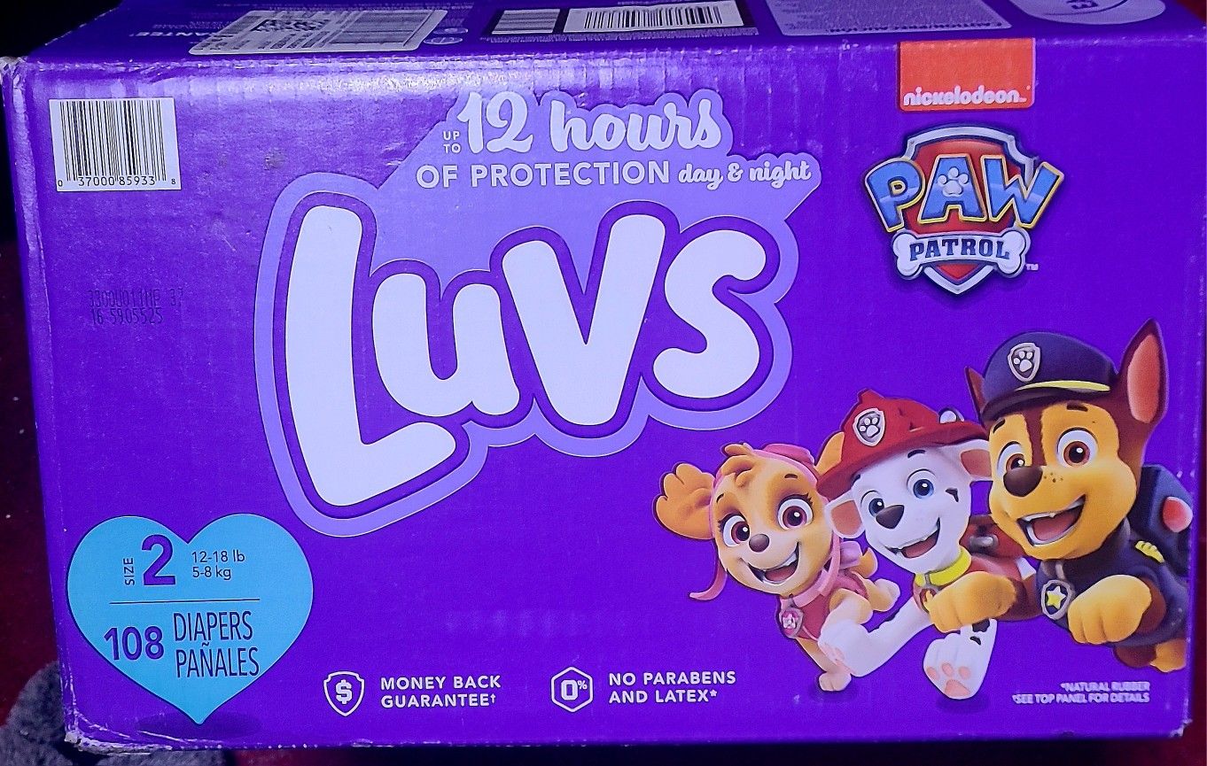 Luvs Baby Diapers size 2.