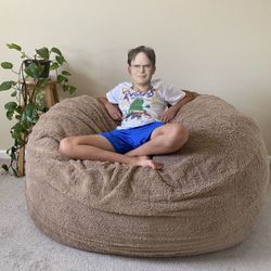 cordaroy’s giant beanbag and king mattress