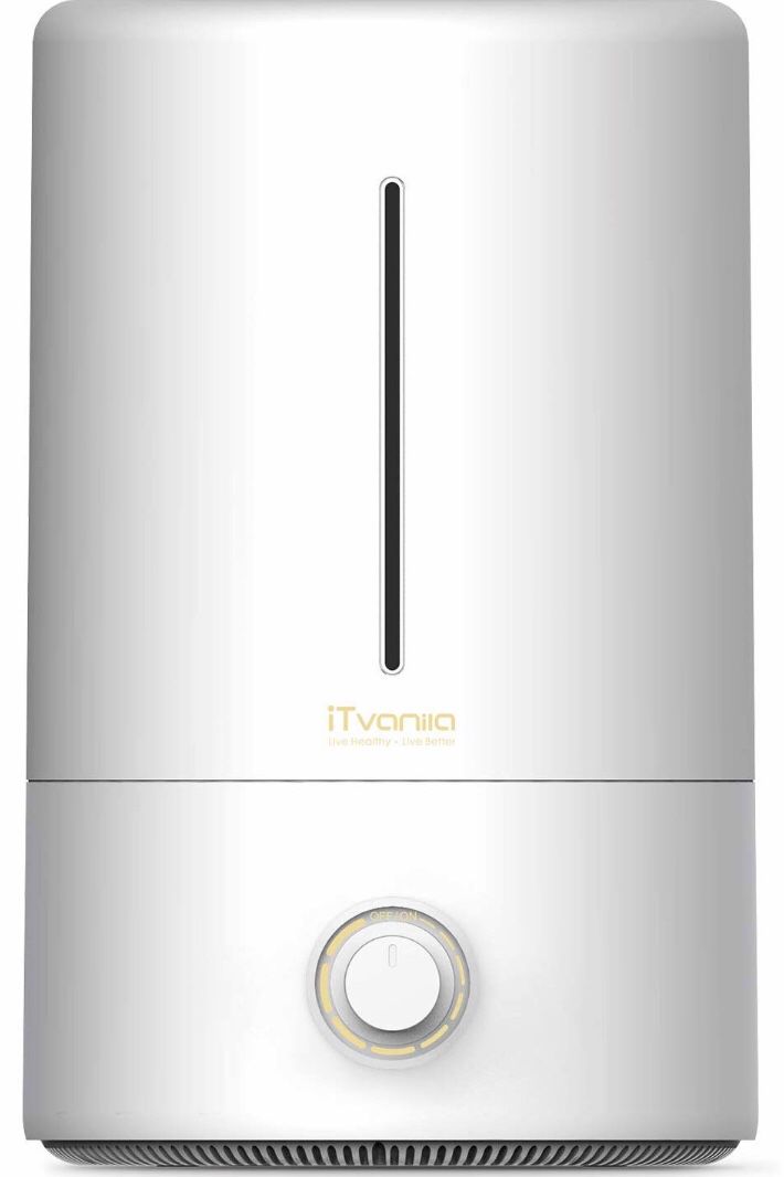 iTvanila Humidifiers, 4L Cool Mist Ultrasonic Humidifiers (Quiet and Over 42 Hrs Operating)