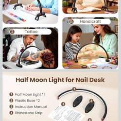 Half Moon Light For Desk 