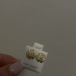 Men nugget earrings