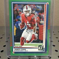 2025 Panini Donruss Rated Rookie Travis Hunter #301 Press Proof Green (RC) Mint