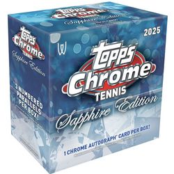 2025 Topps Chrome Sapphire Tennis Hobby Box