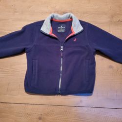 Nautica Boys Navy Blue Fleece Jacket; Size 3T