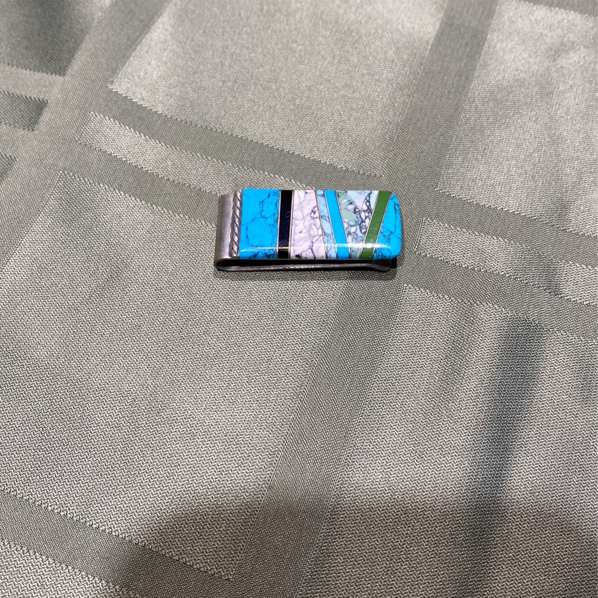 Turquoise money clip $15
