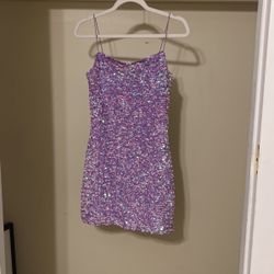 Women’s M Purple Glitter Dress 