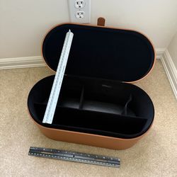 Dyson original Sleek oval Leather Large Storage Travel Hard Box CASE 