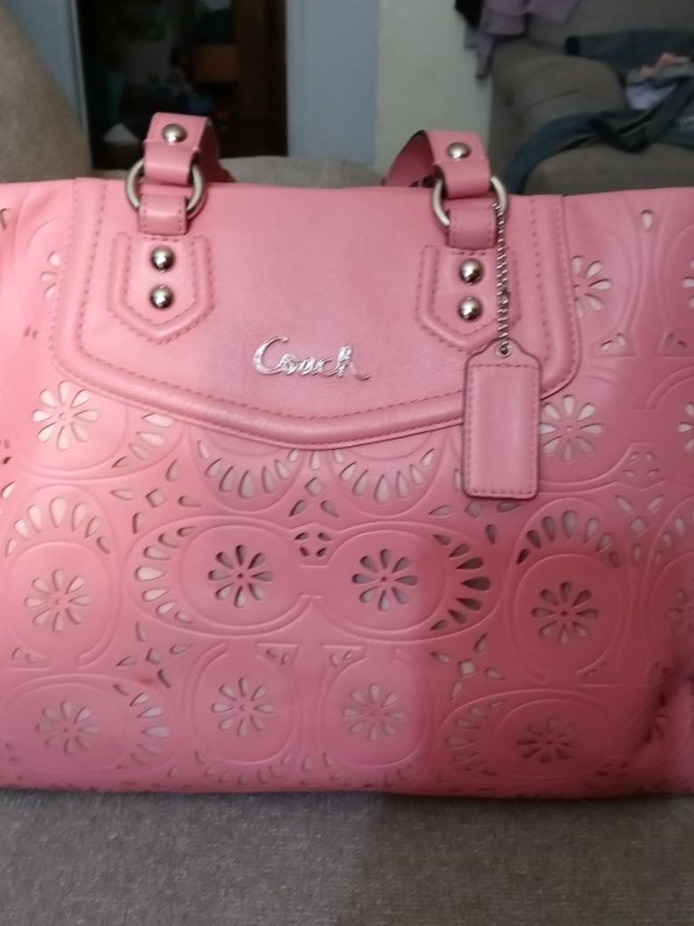 Pink Coach Purse