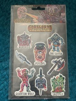 Violence Toy “Gorelords Mutant Death Match Fighters” Puffy Stickers
