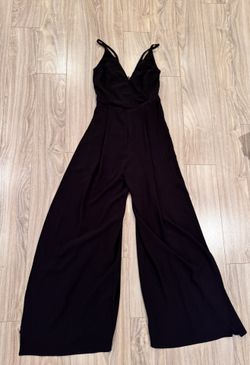 Polly Open Back Wide Leg Capri Style Jumpsuit Sz 6