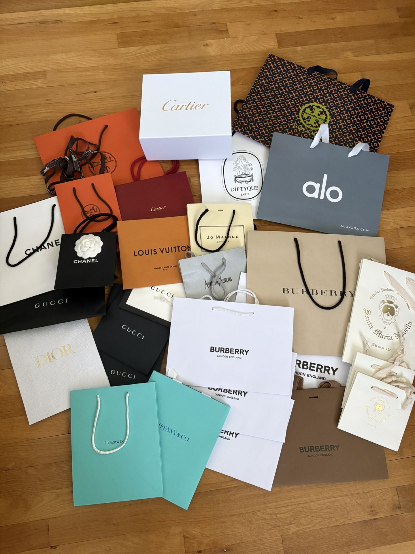 Luxury Brand Shopping Bags With Case