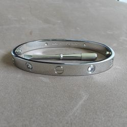 Love Bangle With ZC Stone Unisex Bracelet 