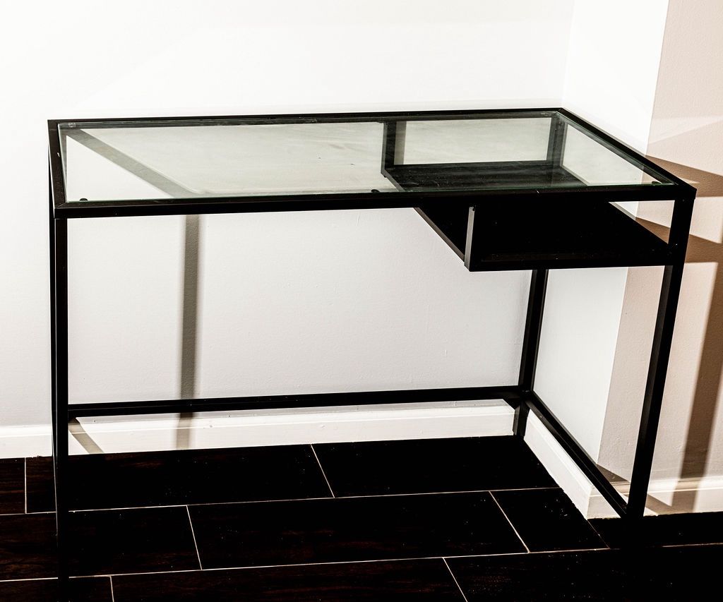 Glass Metal Desk
