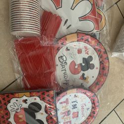 Mickey 3rd Birthday Party Pack