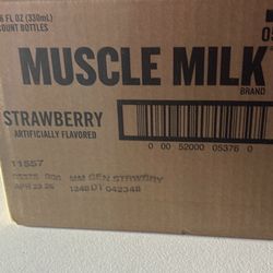 MUSCLE MILK 25g Protein Zero Sugar 12 Botellas Strawberry