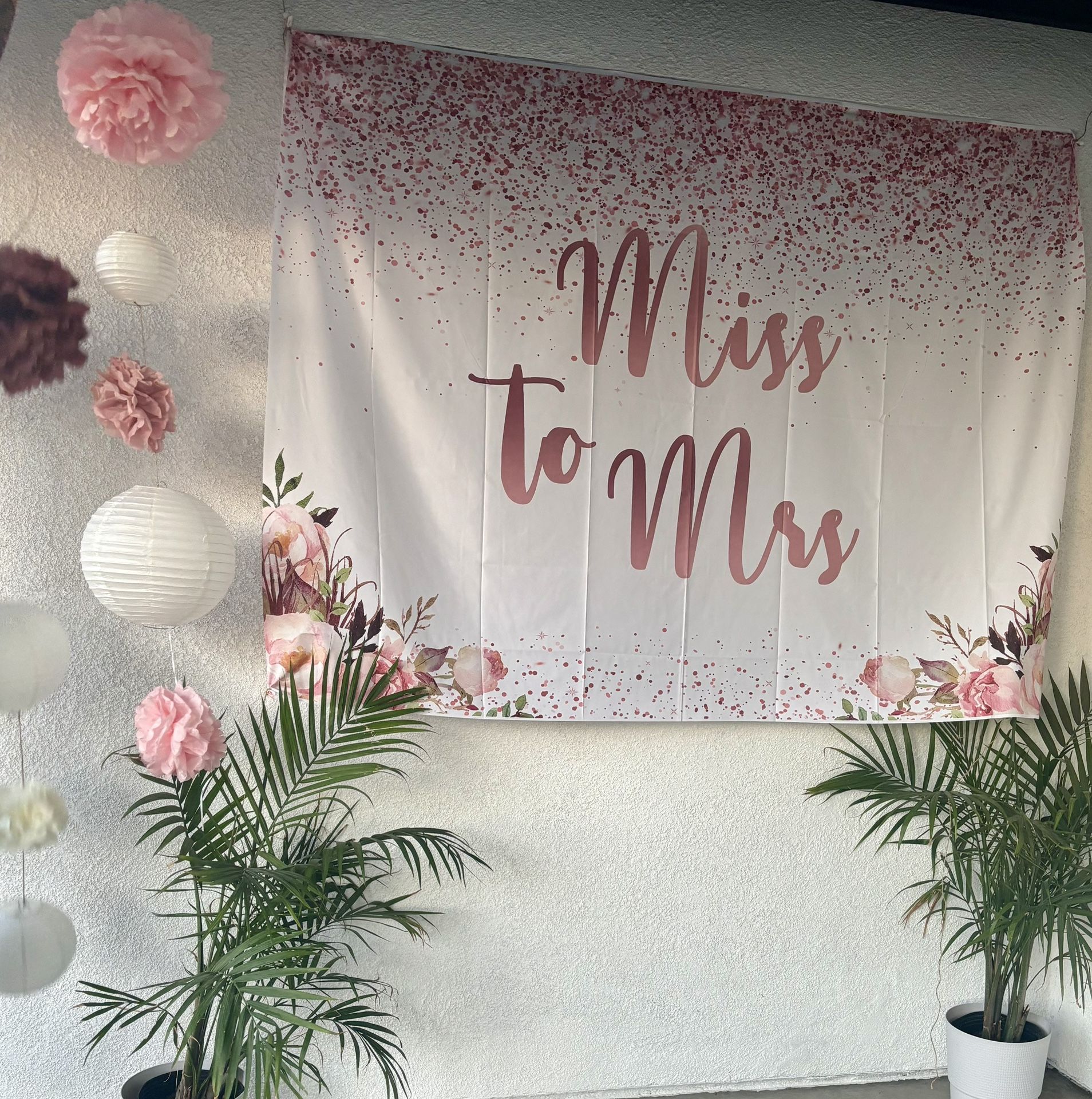Pink Bridal Shower Decor All For $10