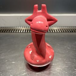 Home Decor-red Giraffe And Purple Penguin