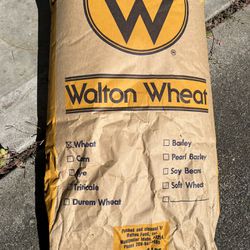 FREE! 50lb Wheat Bags, Navy Beans And Dried Onions