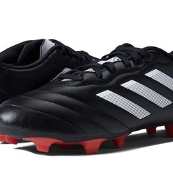 ADIDAS Goletto VIII Fg Soccer Cleats Adult Core Black White Red Mens 8.5 Wmn 9.5