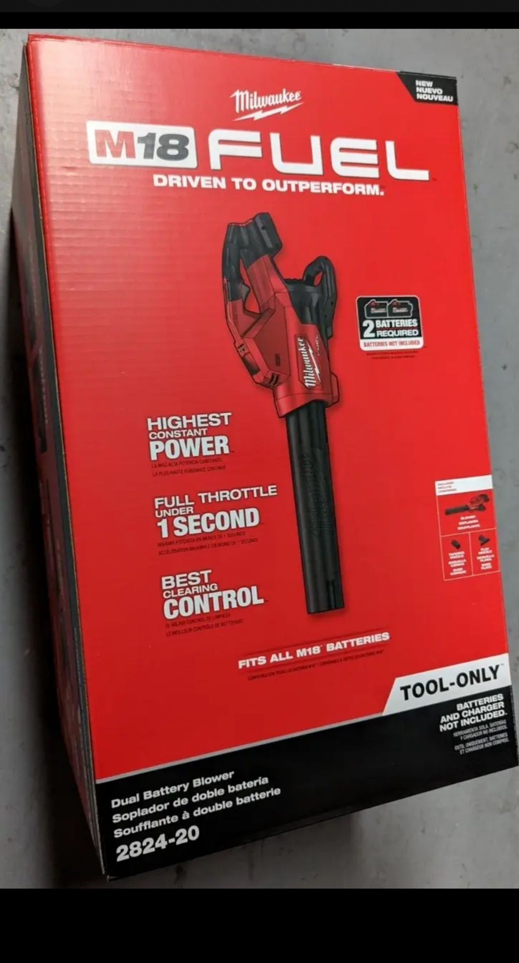 Mílwaukee New Blower Fuel New Generation - Dual Power Battery - Tool Only
