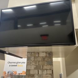 60 Inch TV With Wall Mount Bracket - Used As Menu Board