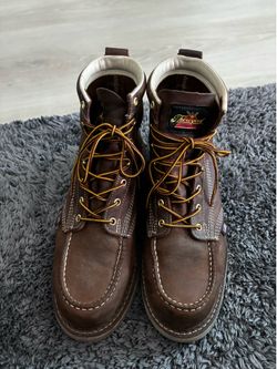 Sz 11 Thorogood moc toe work boots