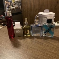 5 NEW Men's Colognes (Perry Ellis, Karen Lowe, Nautica, Hollister, Liz Claiborne