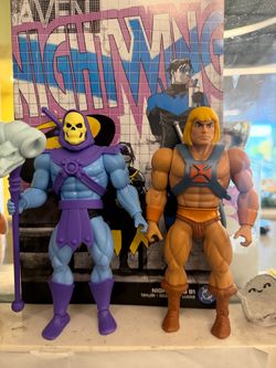 heman cartoon origin  3 figure lot