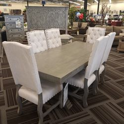 7pc Dining Table Set 