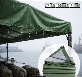 9.8x19.6Ft Multipurpose Waterproof Poly Tarp Cover 8 Mil, Green