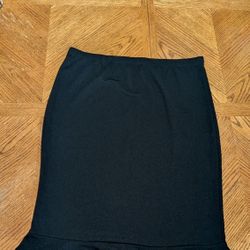 High stretch women's pencil skirt With ruffle Trim, Women's 2xl